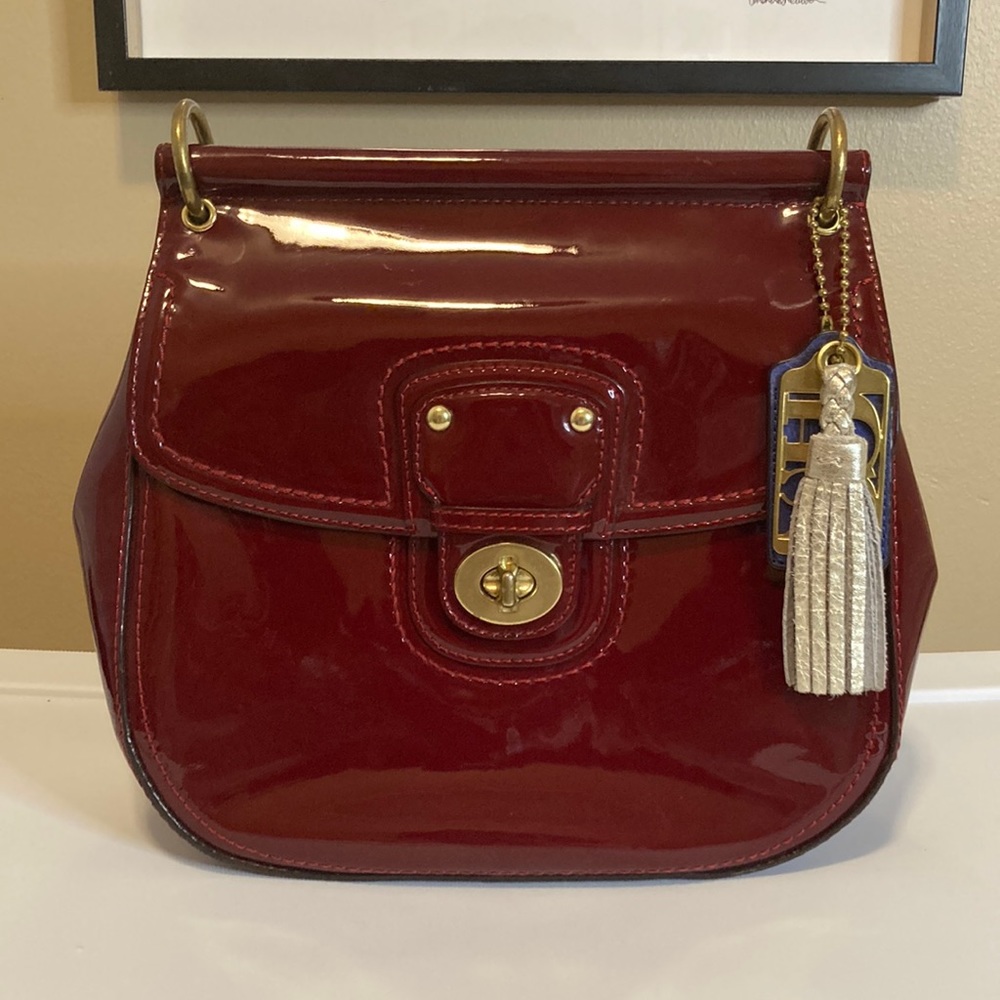 Vintage Burgundy Coach Willis Top Handle Bag